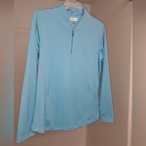 Greg Norman Collection Light Blue Long Sleeve Tee